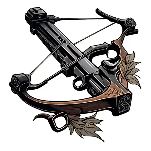 Crossbow tattoo design idea