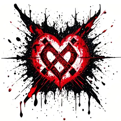 bind rune that symbolizes eternal love tattoo design idea