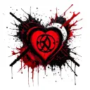 bind rune that symbolizes eternal love tattoo design idea