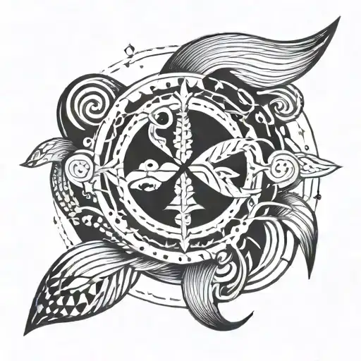 minimalistic tattoo inspired by the song neptune by the band foals tattoo design idea