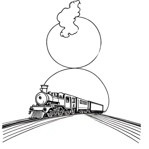 memorable tattoo about my grandad who had a passion for trains  tattoo design idea