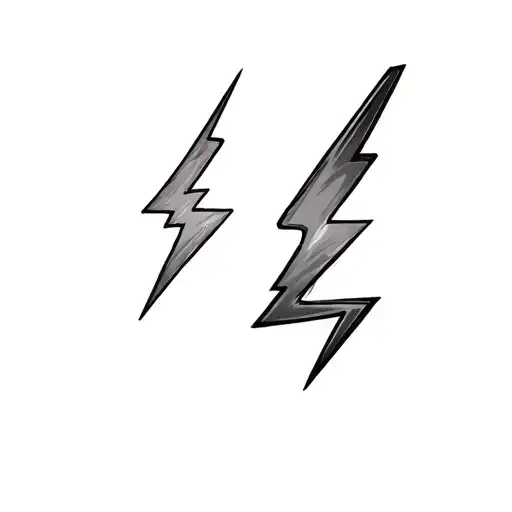 Coverup Lightning Bolts tattoo design idea