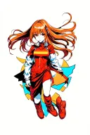 Asuka Langley Soryu tattoo design idea