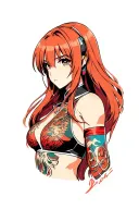 Asuka Langley Soryu tattoo design idea