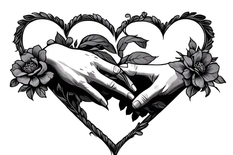 love and partnership through life paired tattoo tattoo design idea