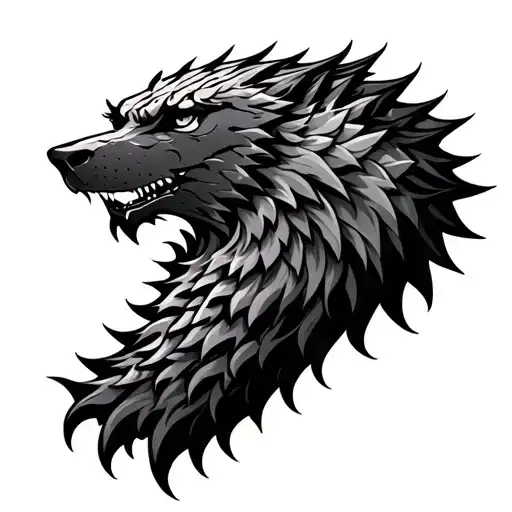 House Stark tattoo design idea
