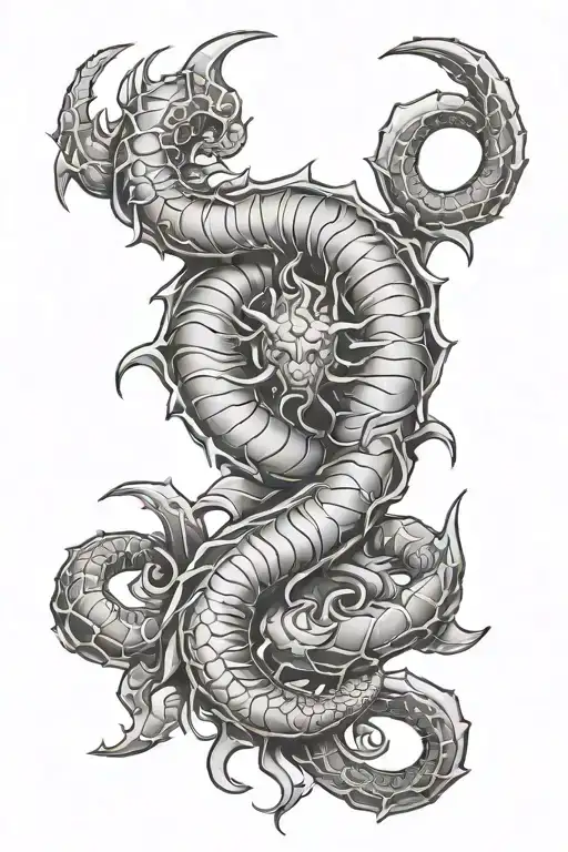 Scorpio, cancer, Pisces tattoo design idea