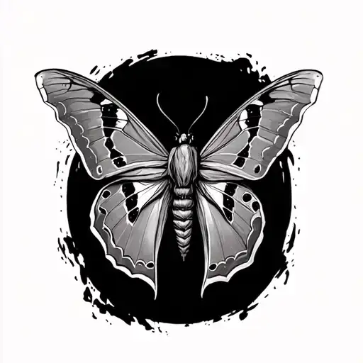 Turn your face towards the sun Let the shadows fall behind you Don't look back, just carry on with beautiful moth under tattoo design idea