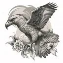 philippine eagle soaring tattoo design idea
