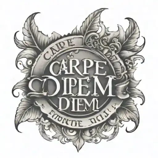 Carpe Diem tattoo design idea