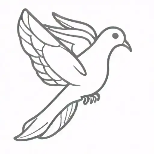 dove tattoo design idea