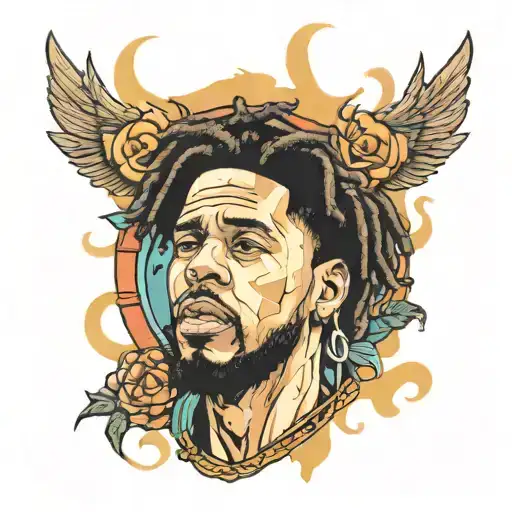 j cole tattoo design idea