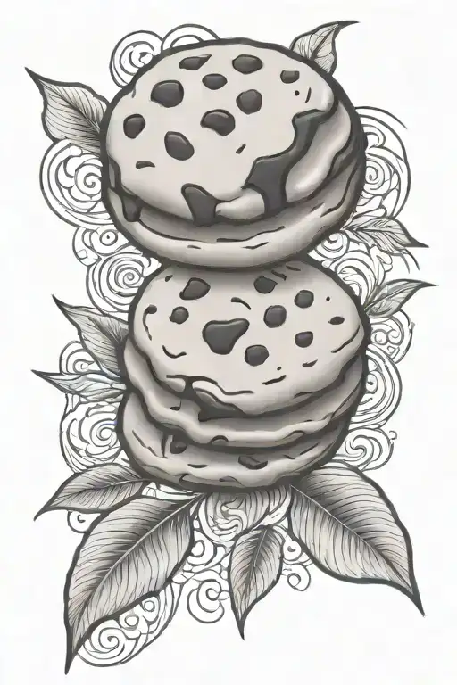 cookie tattoo design idea