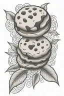 cookie tattoo design idea
