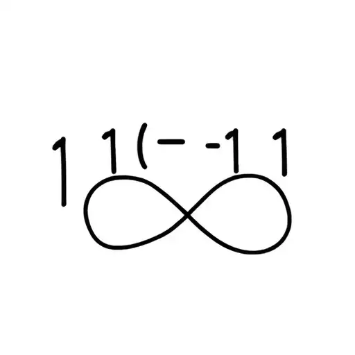 "1+1=11" infinity symbol tattoo design idea