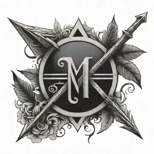 roman numerals for August 19, 2013 in an arrow tattoo design idea