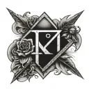 roman numerals for August 19, 2013 in an arrow tattoo design idea