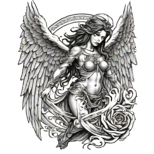 Dark Angel tattoo design idea