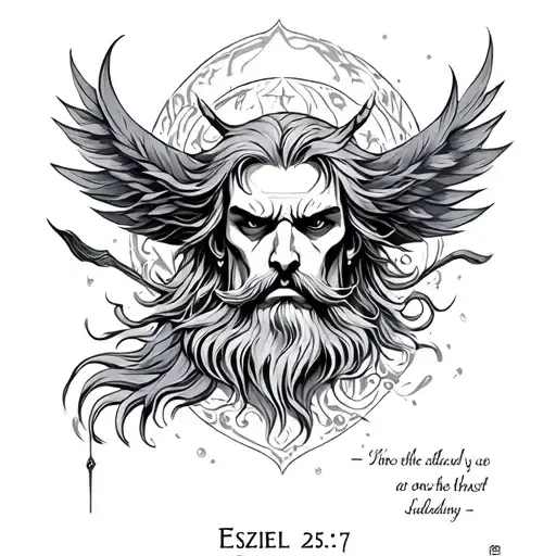 Ezekiel 25:17 tattoo design idea