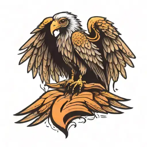 vulture wing left one tattoo design idea