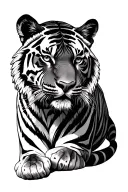 Bengal tiger tattoo design idea