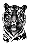 Bengal tiger tattoo design idea