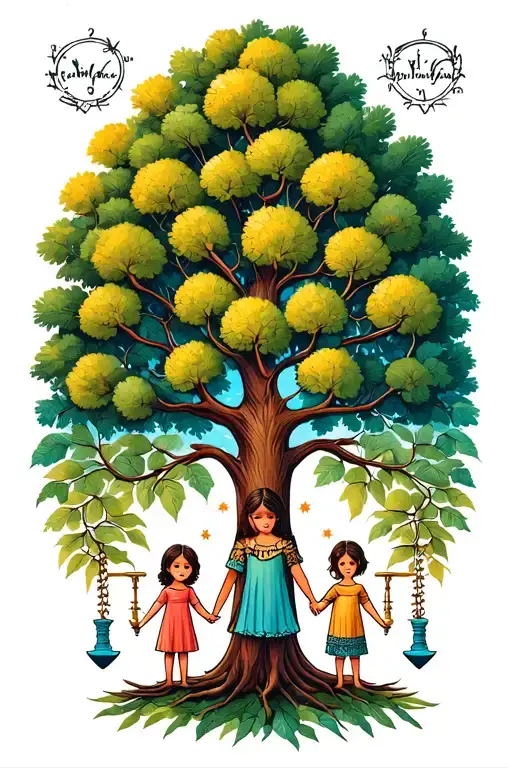 family tree and patents holding hands children holding hands tattoo design idea