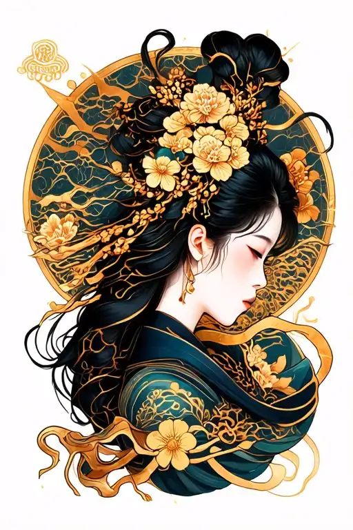 kintsugi tattoo design idea