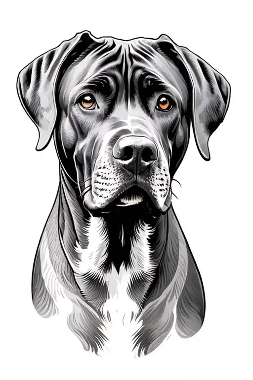 Rhodesian Ridgeback tattoo design idea