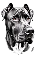 Rhodesian Ridgeback tattoo design idea