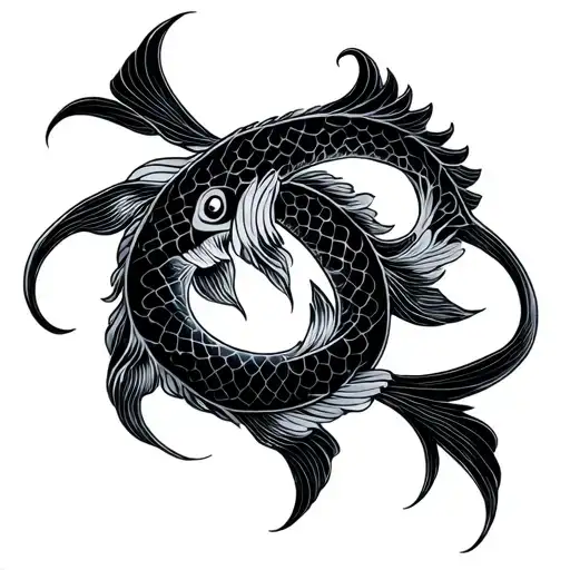 Pisces Leo tattoo design idea