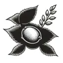 single olive tattoo design idea