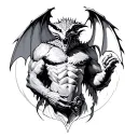 Protector Gargoyle tattoo design idea