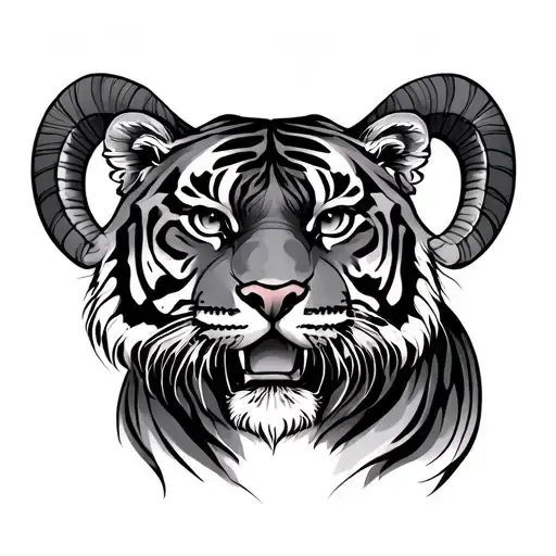 Year of the Tiger, the signs of the zodiac maid, fish, Aries, Libra. Family tattoo tattoo design idea