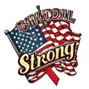 "Barkdoll Strong" number 73 with checkered flags and brain cancer ribbon wrapped tattoo design idea
