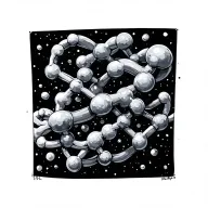 DMT Molecule tattoo design idea