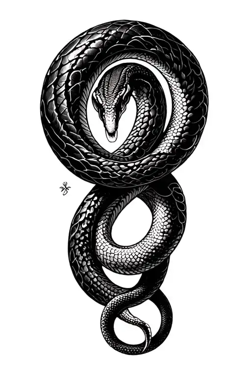Snake tattoo design idea