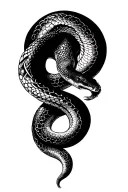 Snake tattoo design idea
