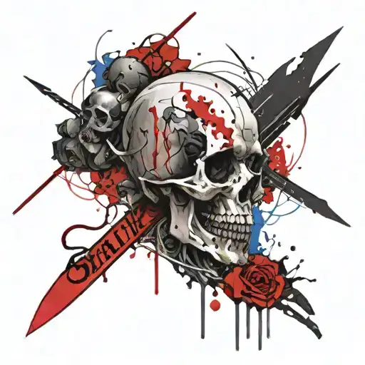 holy death tattoo design idea