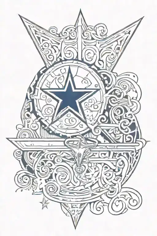 memorial for Dad, Dallas cowboys and bud light beer tattoo design idea
