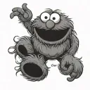 Elmo tattoo design idea