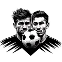 Fuse the energy of hanging out with friends (estar con los amigos) with the excitement of a soccer match (futbol) to create a dynamic and social tattoo design representing camaraderie and teamwork tattoo design idea