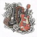 AC/DC in amsterdam tattoo design idea