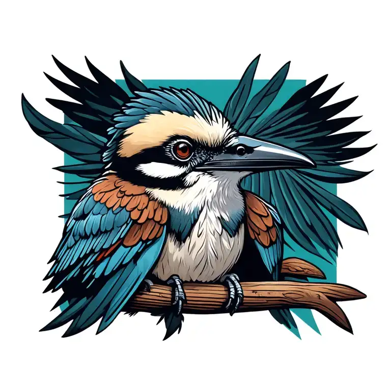 Kookaburra tattoo design idea