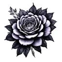 Fine Line Violet tattoo design idea