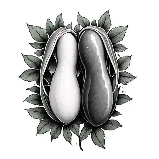2 Peas In A Pod tattoo design idea