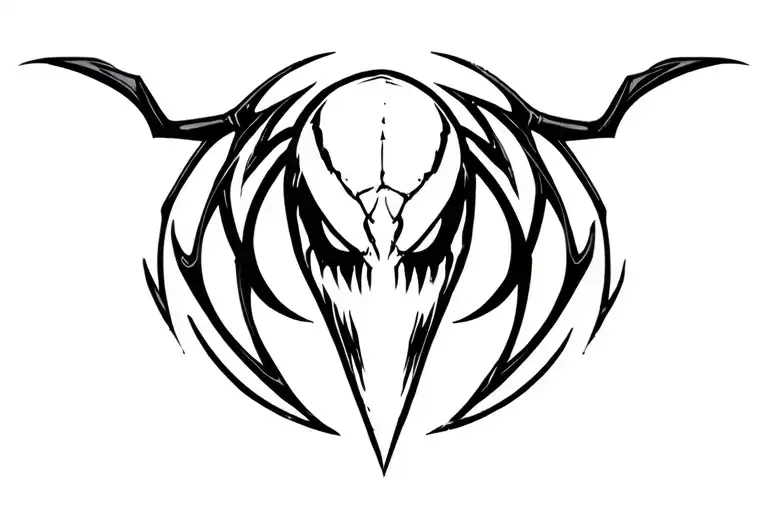 Venom Symbol from Spiderman 2 tattoo design idea