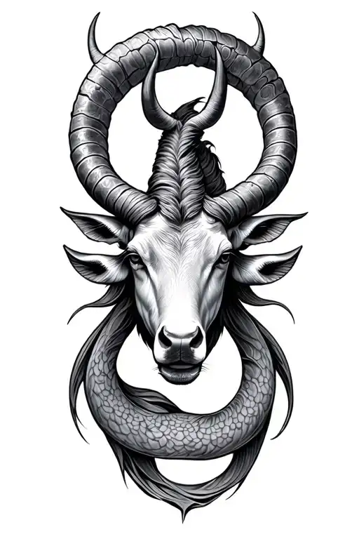 Taurus, virgo, CAPRICORN pisces sign tattoo design idea