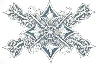 maltese cross tattoo design idea