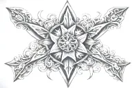 maltese cross tattoo design idea